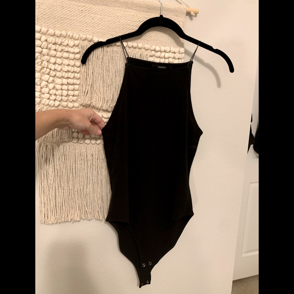 High neck bodysuit